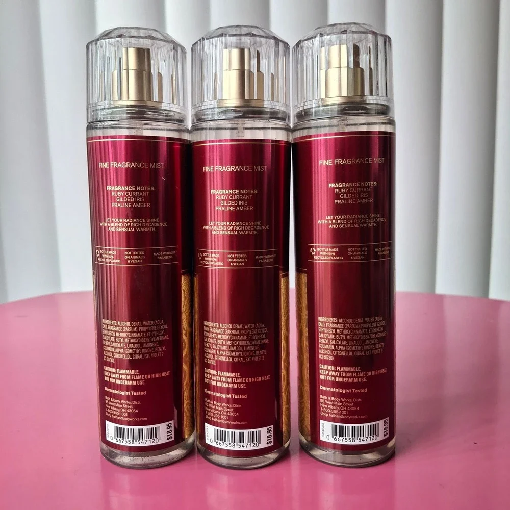 Bath & Body Works LUMINOUS Fine Fragrance Mist 8 oz Set of 3 Discontinued